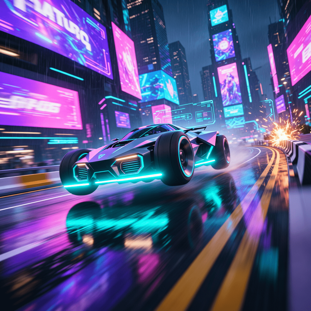 High-speed futuristic racing game